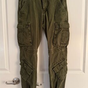 Women's Olive Cargo Pants size 28